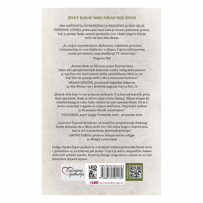 Buda - Priča o prosvetljenju - autor Dipak Čopra - zadnja korica