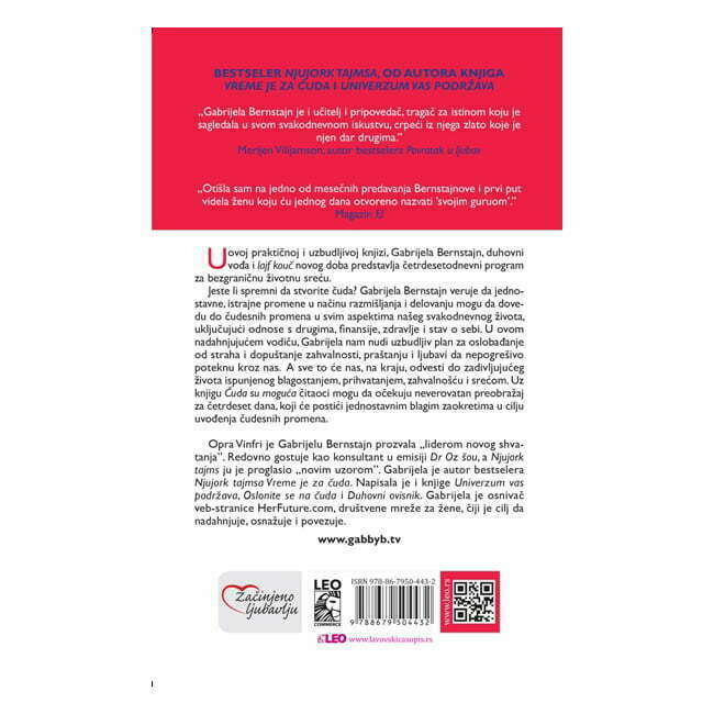 Čuda su moguća - Gabrijela Bernstajn- zadnja korica