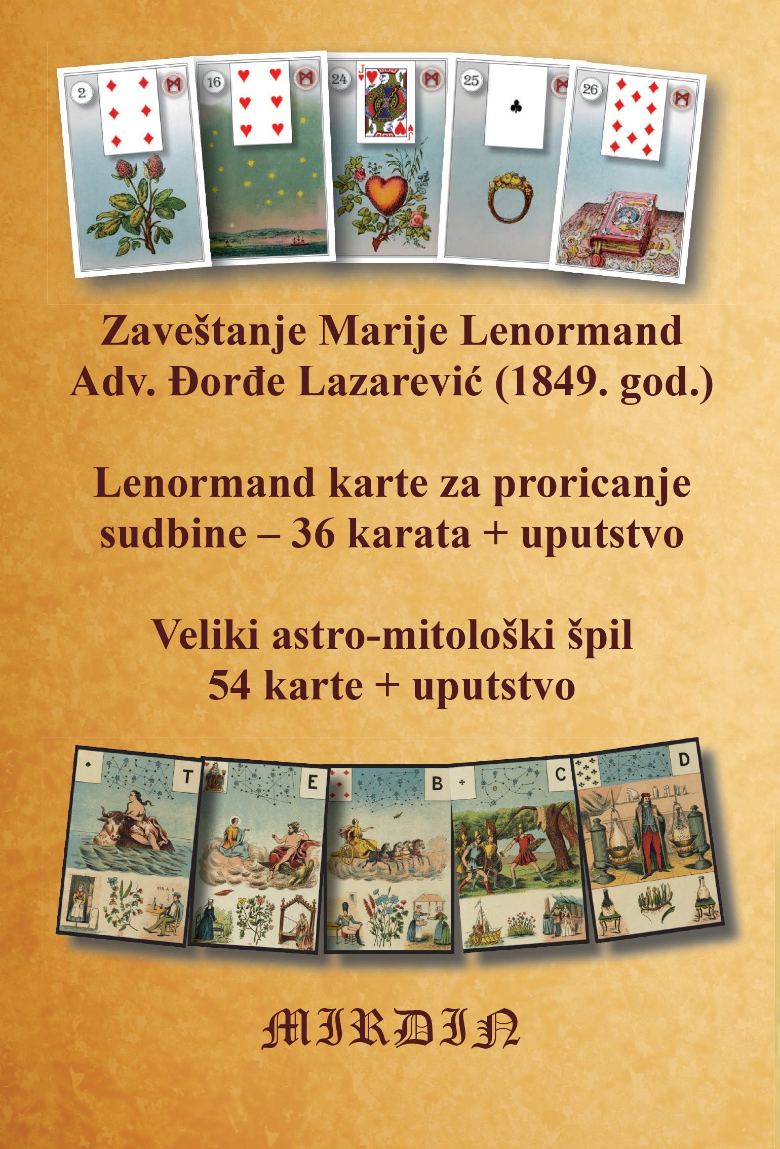 Lenormand tarot + dva špila karata - Slika 2
