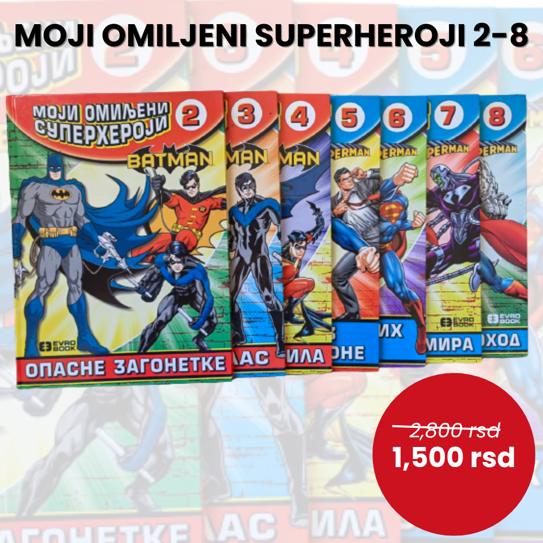Moji omiljeni superheroji komplet: 2-8